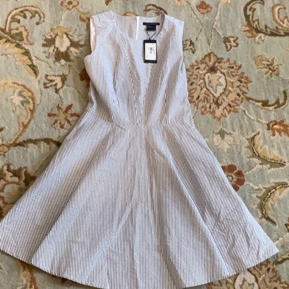 Striped cocktail dress 100% cotton Armani Exchange 🥂